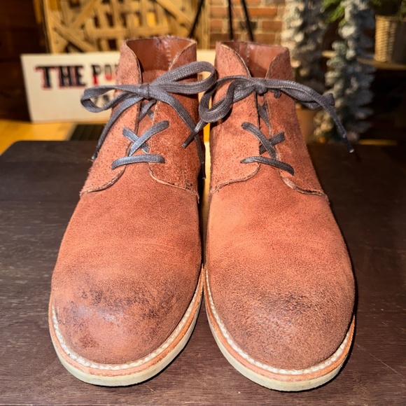 Wolverine 1000 Mile Latham Boots Men's 10 Rust Rough Out Leather MADE IN USA - Picture 6 of 16